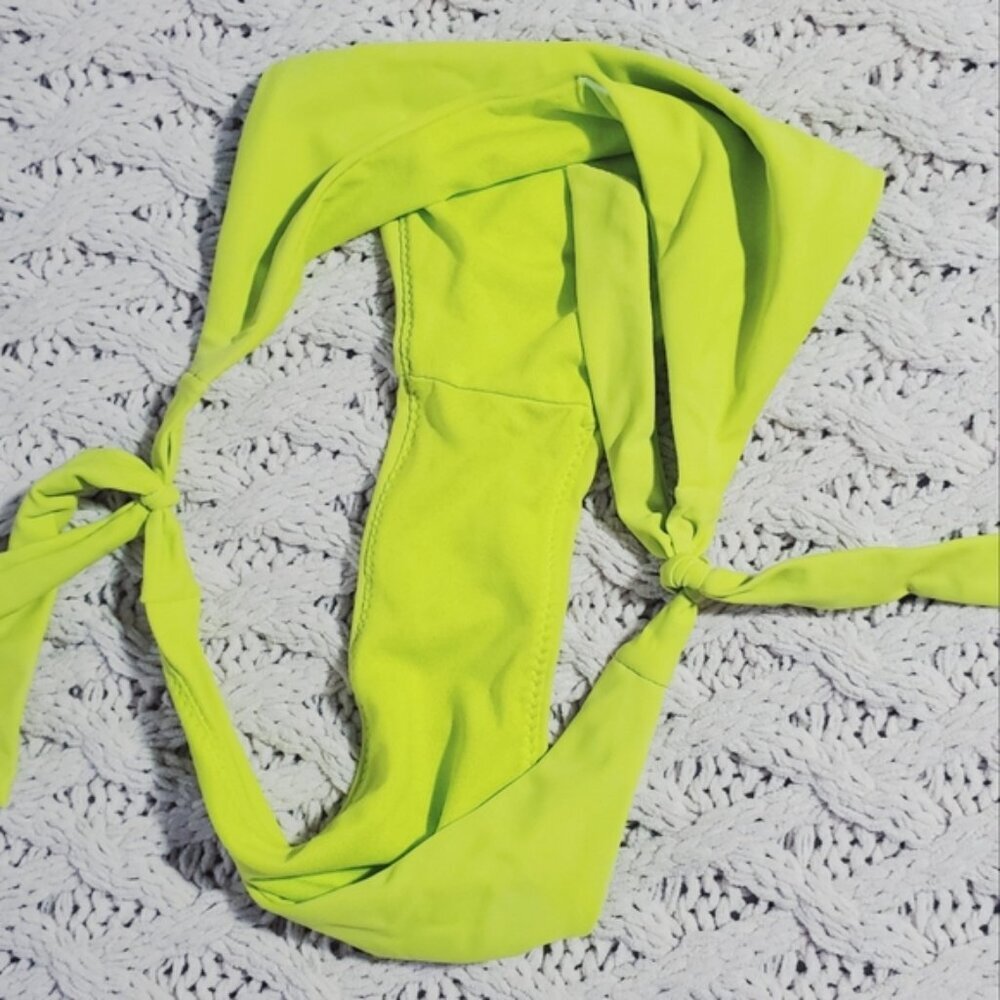 New From Brazilian Double Lined Low Rise Cheeky Bikini Bottom with Tie Sides - Picture 8 of 8